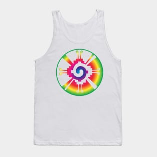 Galactic Butterfly Hunab Ku - aztec symbol Tank Top